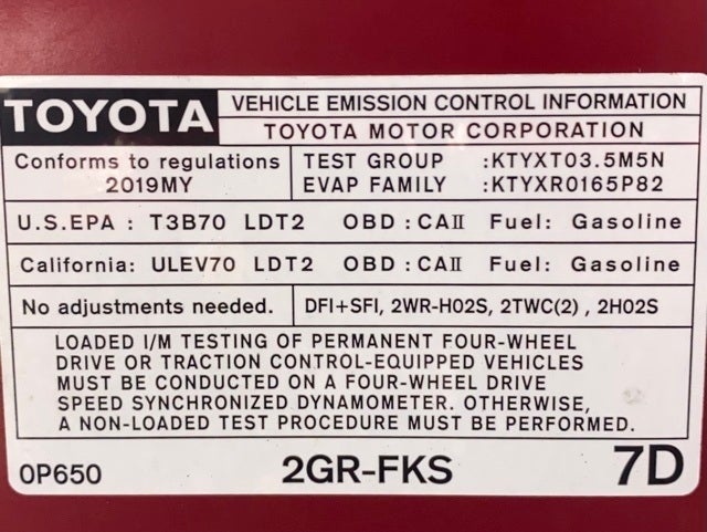 2019 Toyota Tacoma SR V6